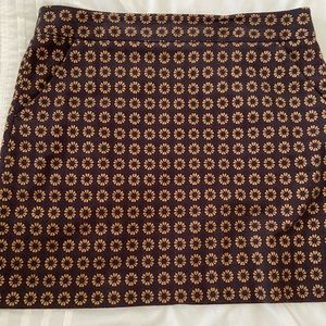 Loft navy with gold skirt size 14